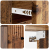 Wisząca Szafka Nocna 2 pcs Stare drewno 34,5 x 33 x 20 cm