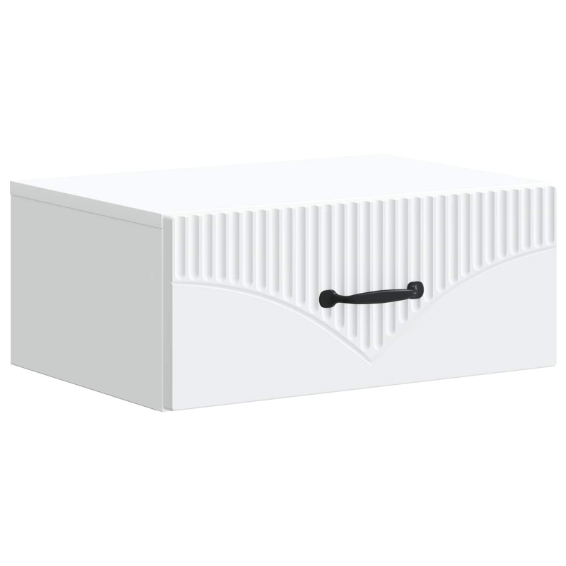 Wisząca Szafka Nocna z szufladą 2 pcs Biały 49 x 34,5 x 20 cm