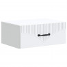 Wisząca Szafka Nocna z szufladą 2 pcs Biały 49 x 34,5 x 20 cm