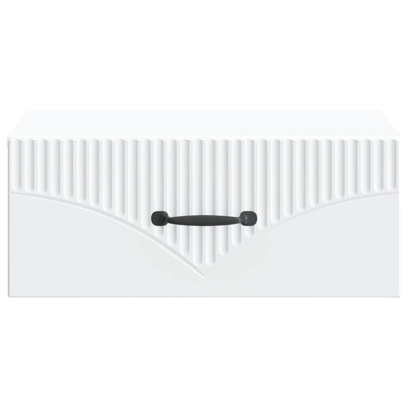 Wisząca Szafka Nocna z szufladą 2 pcs Biały 49 x 34,5 x 20 cm