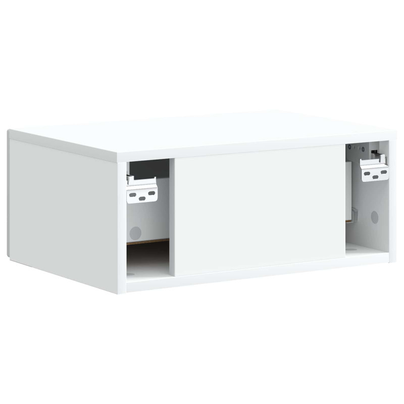 Wisząca Szafka Nocna z szufladą 2 pcs Biały 49 x 34,5 x 20 cm