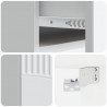 Wisząca Szafka Nocna z szufladą 2 pcs Biały 49 x 34,5 x 20 cm
