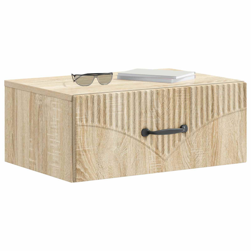 Wisząca Szafka Nocna 2 pcs dąb Sonoma 49 x 34,5 x 20 cm