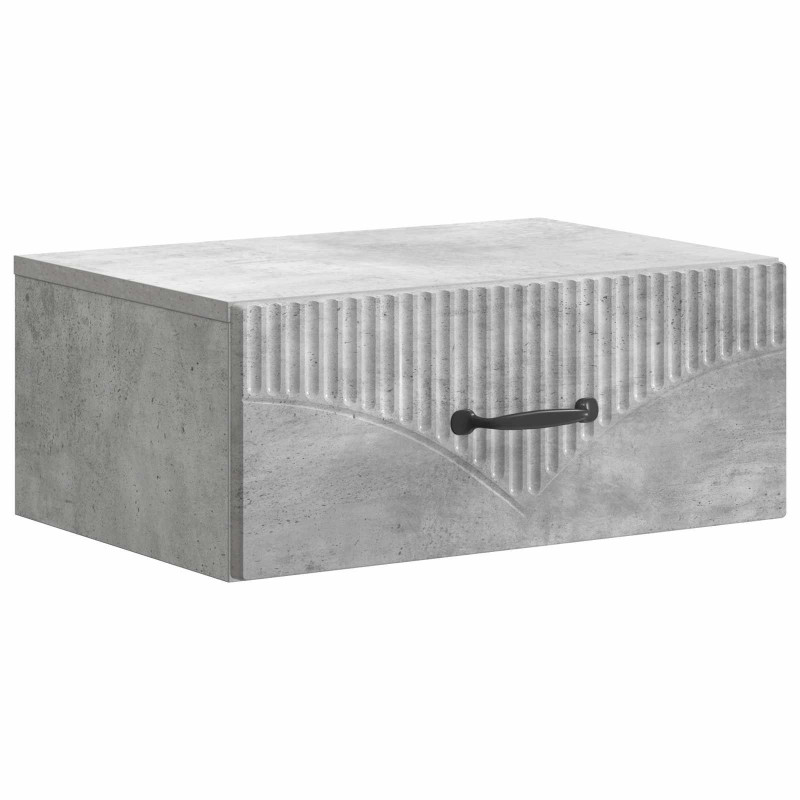 Wisząca Szafka Nocna Betonowy szary 49 x 34,5 x 20 cm