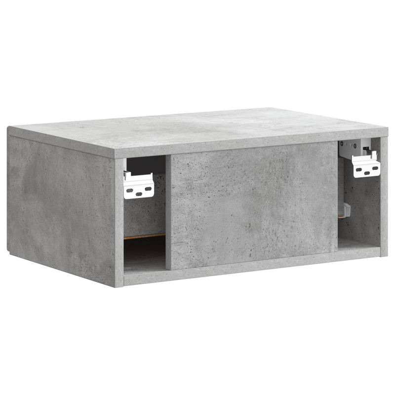 Wisząca Szafka Nocna Betonowy szary 49 x 34,5 x 20 cm