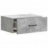 Wisząca Szafka Nocna 2 pcs Betonowy szary 49 x 34,5 x 20 cm