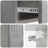 Wisząca Szafka Nocna 2 pcs Betonowy szary 49 x 34,5 x 20 cm