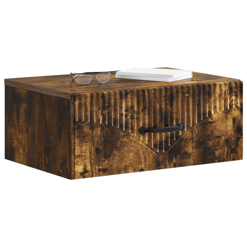 Wisząca Szafka Nocna 2 pcs Dąb wędzony 49 x 34,5 x 20 cm