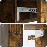 Wisząca Szafka Nocna 2 pcs Dąb wędzony 49 x 34,5 x 20 cm