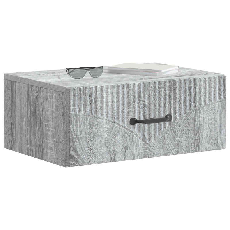 Wisząca Szafka Nocna 2 pcs Szary Sonoma 49 x 34,5 x 20 cm