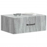 Wisząca Szafka Nocna 2 pcs Szary Sonoma 49 x 34,5 x 20 cm