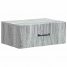 Wisząca Szafka Nocna 2 pcs Szary Sonoma 49 x 34,5 x 20 cm