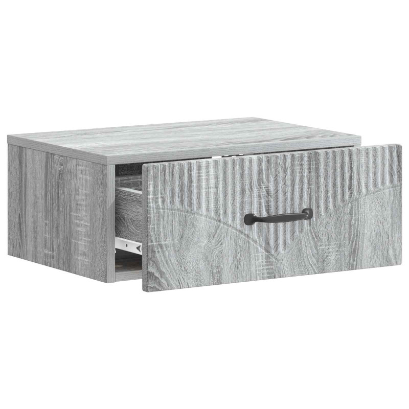 Wisząca Szafka Nocna 2 pcs Szary Sonoma 49 x 34,5 x 20 cm