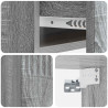 Wisząca Szafka Nocna 2 pcs Szary Sonoma 49 x 34,5 x 20 cm