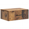 Wisząca Szafka Nocna 2 pcs Stare drewno 49 x 34,5 x 20 cm