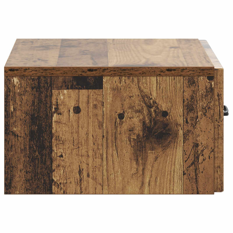 Wisząca Szafka Nocna 2 pcs Stare drewno 49 x 34,5 x 20 cm