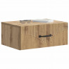 Wisząca Szafka Nocna 2 pcs Dąb artisan 49 x 34,5 x 20 cm