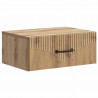 Wisząca Szafka Nocna 2 pcs Dąb artisan 49 x 34,5 x 20 cm