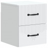 Wisząca Szafka Nocna z szufladą 2 pcs Biały 34,5 x 33 x 40 cm