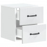 Wisząca Szafka Nocna z szufladą 2 pcs Biały 34,5 x 33 x 40 cm