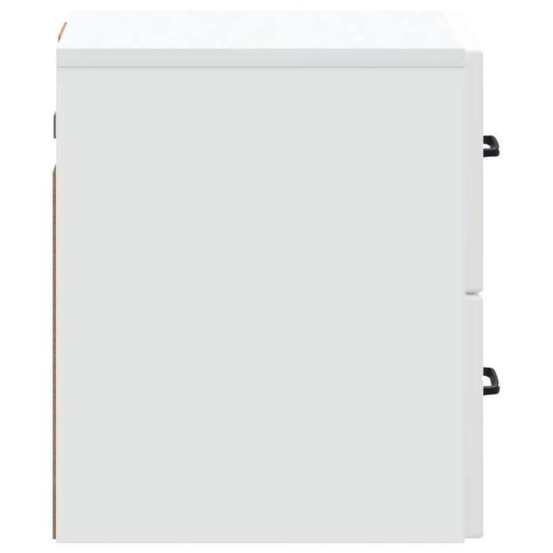 Wisząca Szafka Nocna z szufladą 2 pcs Biały 34,5 x 33 x 40 cm