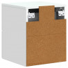 Wisząca Szafka Nocna z szufladą 2 pcs Biały 34,5 x 33 x 40 cm