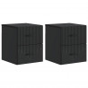 Wisząca Szafka Nocna z szufladą 2 pcs Czarny 34,5 x 33 x 40 cm