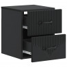 Wisząca Szafka Nocna z szufladą 2 pcs Czarny 34,5 x 33 x 40 cm