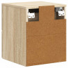 Wisząca Szafka Nocna 2 pcs dąb Sonoma 34,5 x 33 x 40 cm