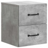 Wisząca Szafka Nocna 2 pcs Betonowy szary 34,5 x 33 x 40 cm