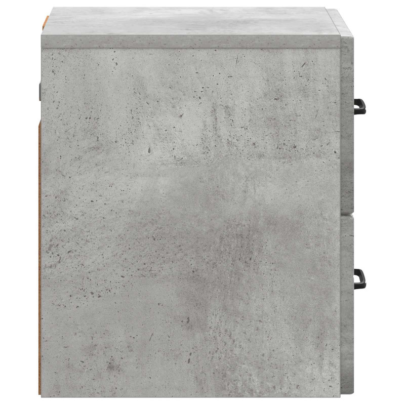 Wisząca Szafka Nocna 2 pcs Betonowy szary 34,5 x 33 x 40 cm