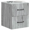 Wisząca Szafka Nocna 2 pcs Szary Sonoma 34,5 x 33 x 40 cm