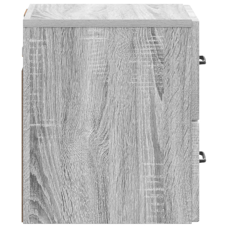 Wisząca Szafka Nocna 2 pcs Szary Sonoma 34,5 x 33 x 40 cm