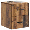 Wisząca Szafka Nocna 2 pcs Stare drewno 34,5 x 33 x 40 cm