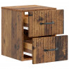 Wisząca Szafka Nocna 2 pcs Stare drewno 34,5 x 33 x 40 cm