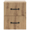 Wisząca Szafka Nocna 2 pcs Dąb artisan 34,5 x 33 x 40 cm