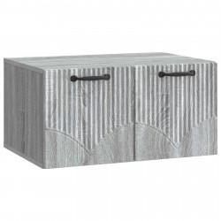 Szafka RTV montowana na ścianie Szary Sonoma 59,5 x 41 x 30 cm