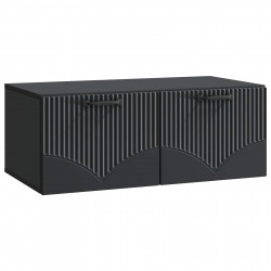Szafka RTV montowana na ścianie Czarny 78,5 x 41 x 30 cm