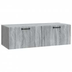 Szafka RTV montowana na ścianie Szary Sonoma 98 x 41 x 30 cm