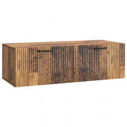 Szafka RTV montowana na ścianie Stare drewno 98 x 41 x 30 cm
