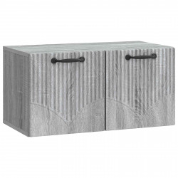 Szafka RTV montowana na ścianie Szary Sonoma 59,5 x 31 x 30 cm