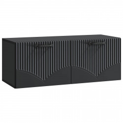 Szafka RTV montowana na ścianie Czarny 78,5 x 31 x 30 cm