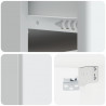 Wisząca Szafka Nocna z szufladą 2 pcs Biały 34,5 x 33 x 20 cm