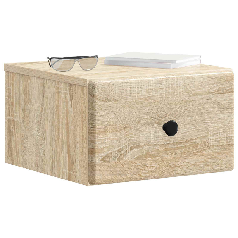 Wisząca Szafka Nocna 2 pcs dąb Sonoma 34,5 x 33 x 20 cm