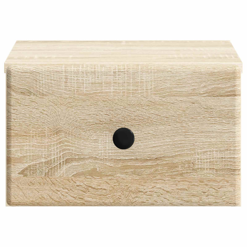 Wisząca Szafka Nocna 2 pcs dąb Sonoma 34,5 x 33 x 20 cm