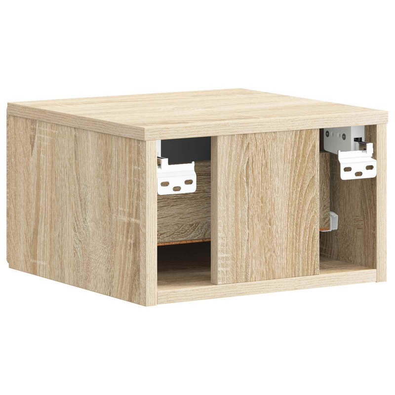 Wisząca Szafka Nocna 2 pcs dąb Sonoma 34,5 x 33 x 20 cm