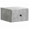 Wisząca Szafka Nocna 2 pcs Betonowy szary 34,5 x 33 x 20 cm