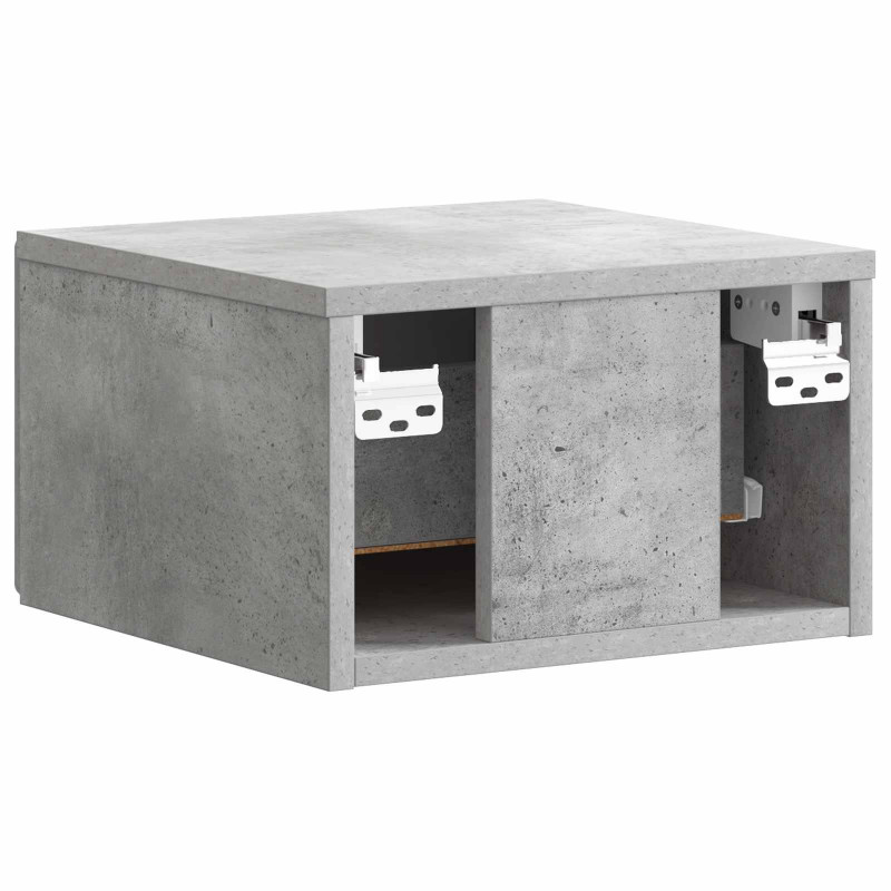 Wisząca Szafka Nocna 2 pcs Betonowy szary 34,5 x 33 x 20 cm