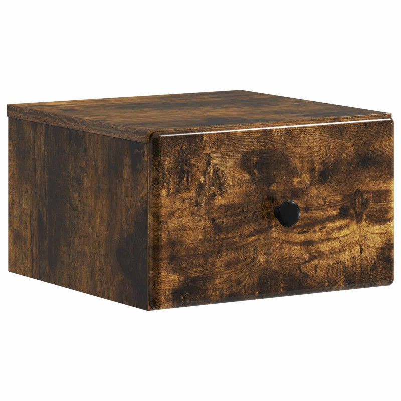 Wisząca Szafka Nocna 2 pcs Dąb wędzony 34,5 x 33 x 20 cm
