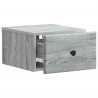 Wisząca Szafka Nocna 2 pcs Szary Sonoma 34,5 x 33 x 20 cm